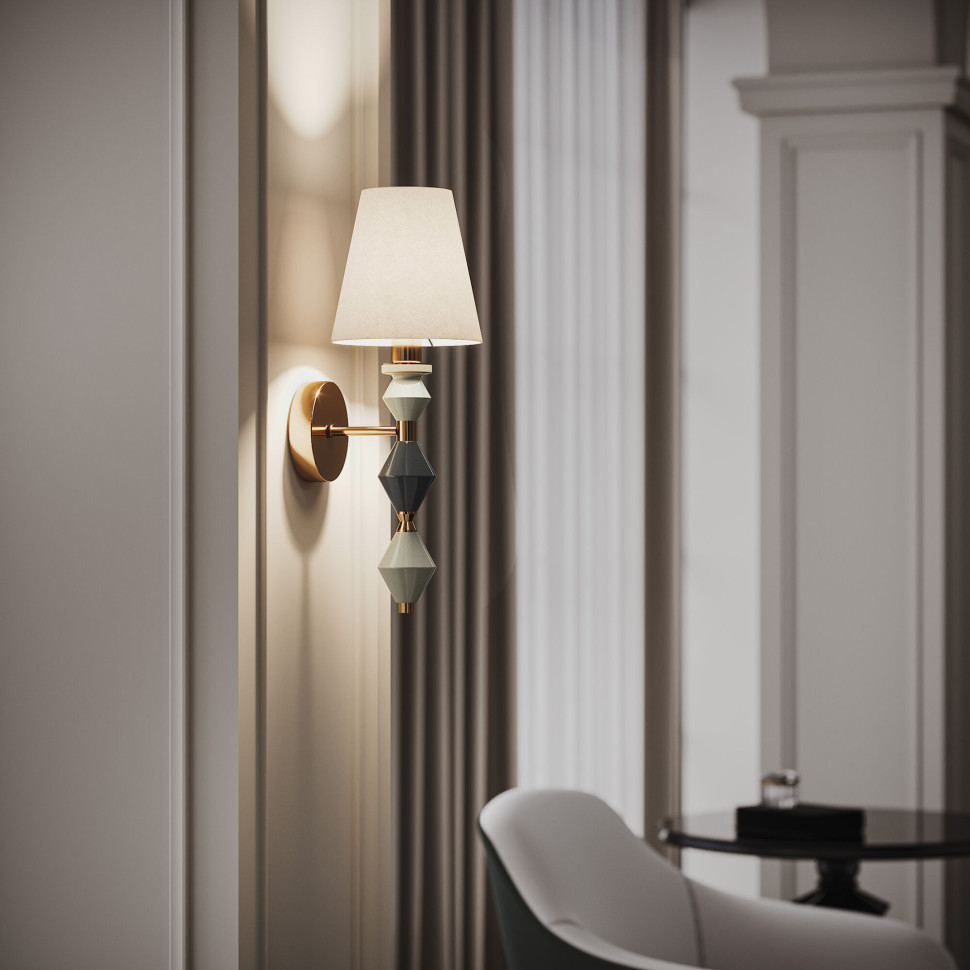 Настенный светильник с керамическим декором 103012