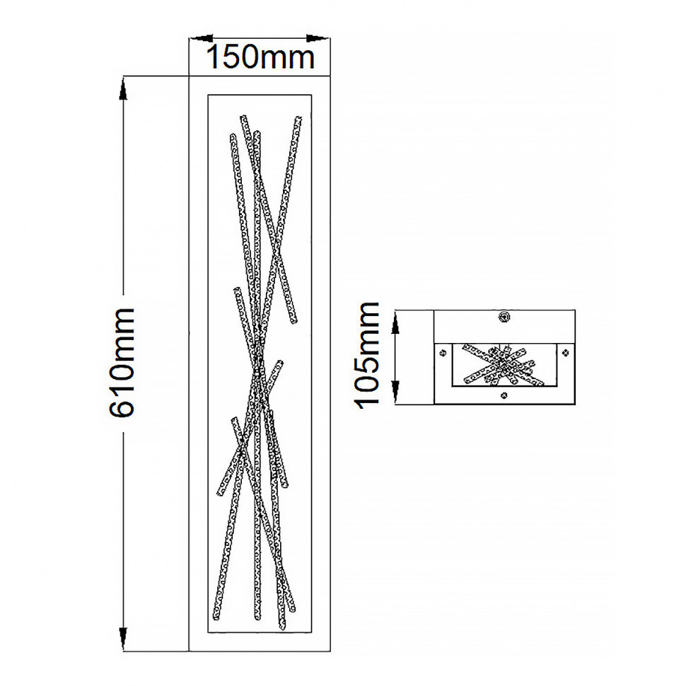 Настенный светильник Hinkley Styx QN-STYX-LED-W-BG