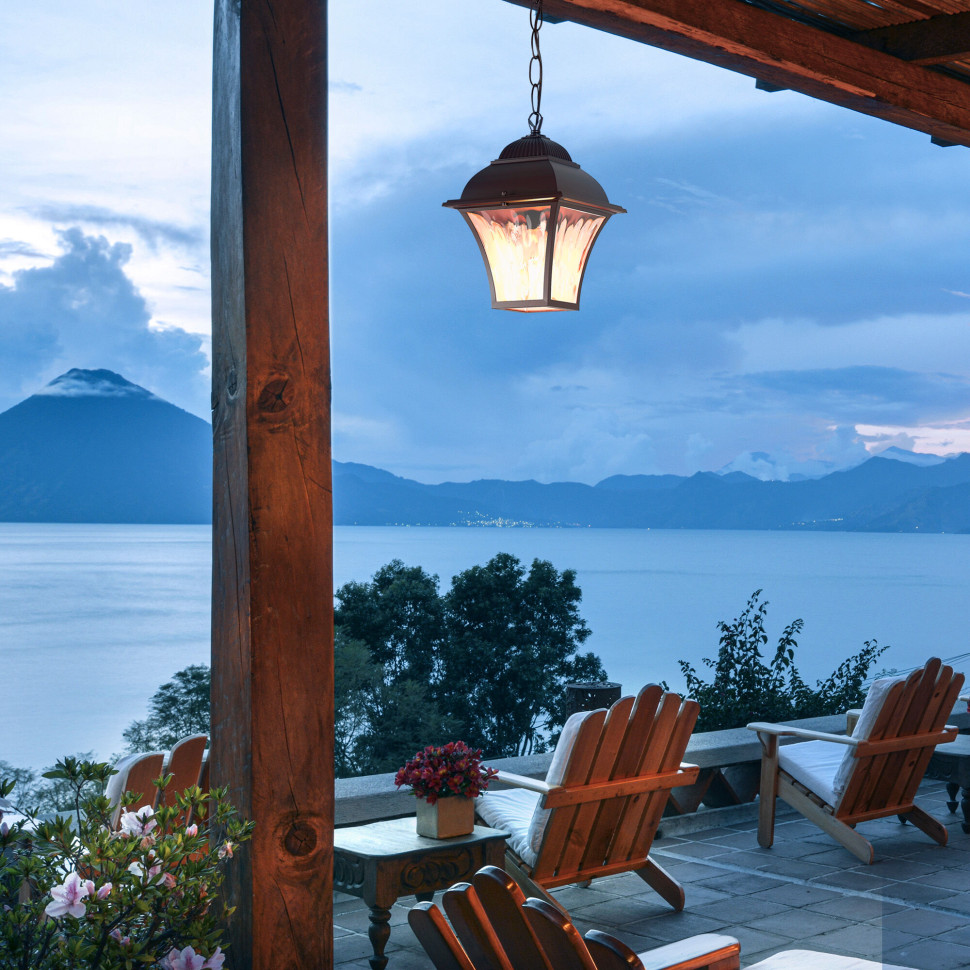 Уличный подвесной светильник Apus H шоколад IP33 GL 1009H