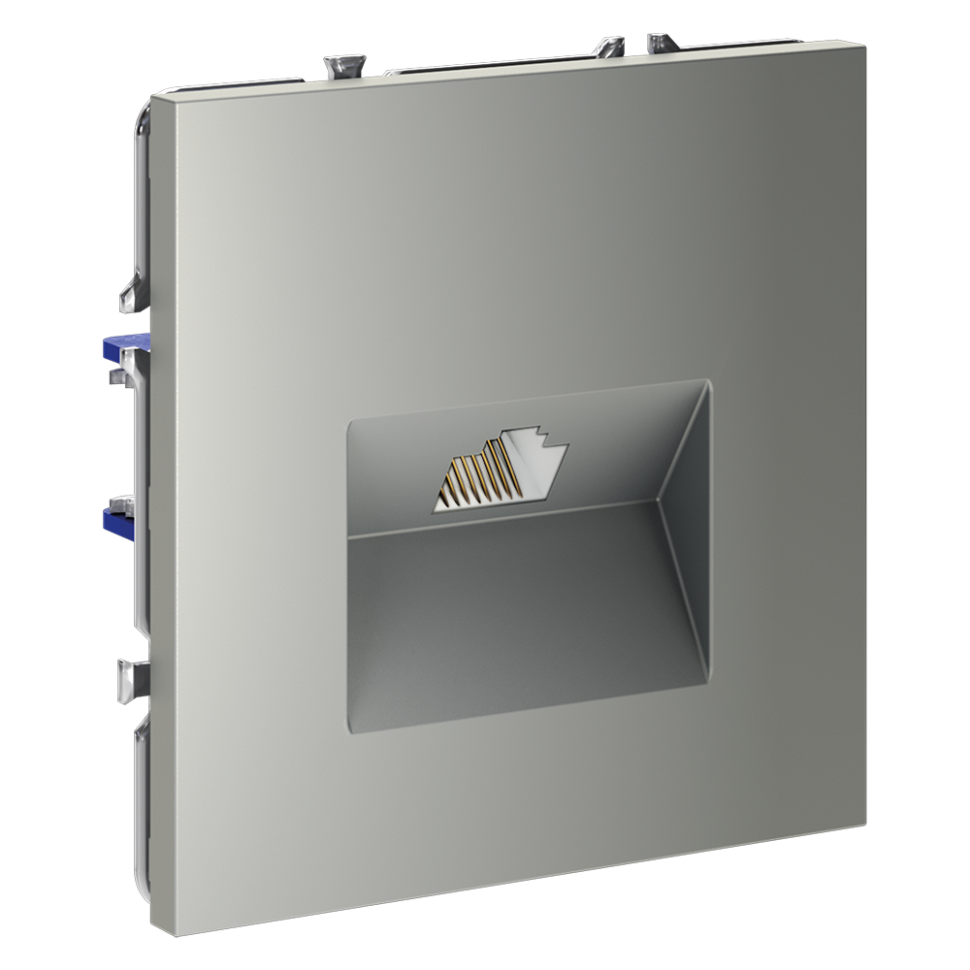 Розетка компьютерная встраиваемая VOLTUM S70 RJ45 кат.6, (сталь)