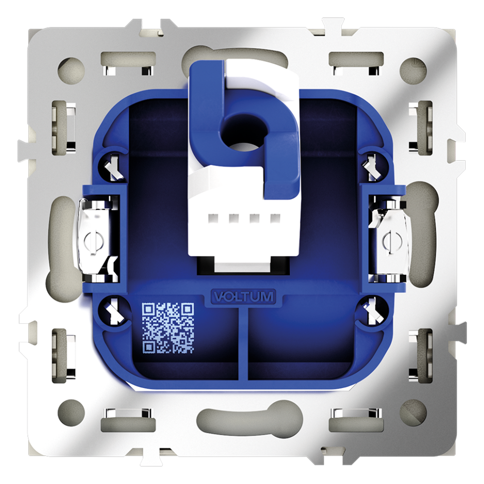 Розетка компьютерная встраиваемая VOLTUM S70 RJ45 кат.6, (сталь)