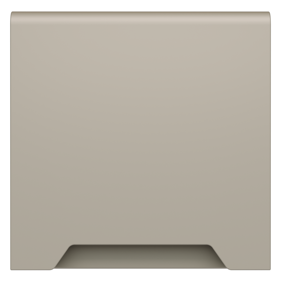 Накладка для розетки с заземлением, защитными шторками и крышкой, S70 (кашемир)