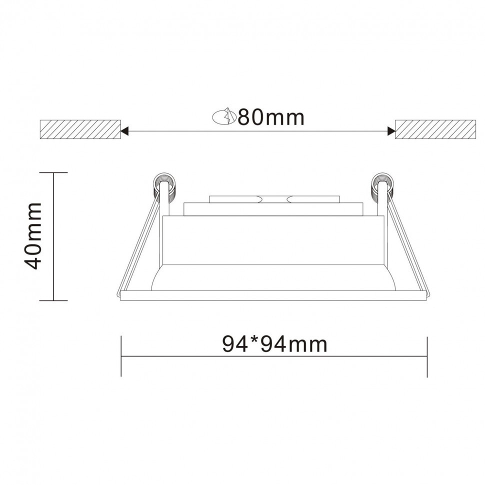 Встраиваемый светильник ST LUCE ST208.418.01