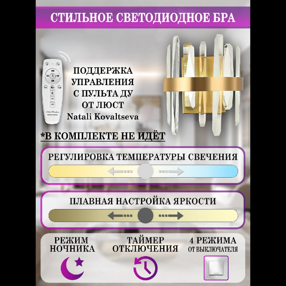 Настенный светильник Natali Kovaltseva Bernardi LED LAMPS 81116/1W