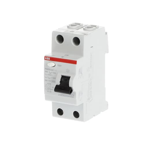 Устройство защитного отключения (УЗО) ABB FH202 AC-63/0.3 Тип-AС 2P 63A 300мА 2CSF202003R3630