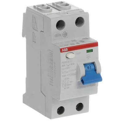 Устройство защитного отключения (УЗО) ABB F202 A-63/0.1 Тип-A 2P 63A 100мА 2CSF202101R2630
