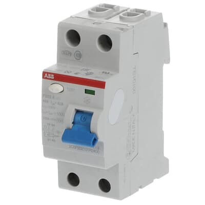 Устройство защитного отключения (УЗО) ABB F202 A-63/0.1 Тип-A 2P 63A 100мА 2CSF202101R2630