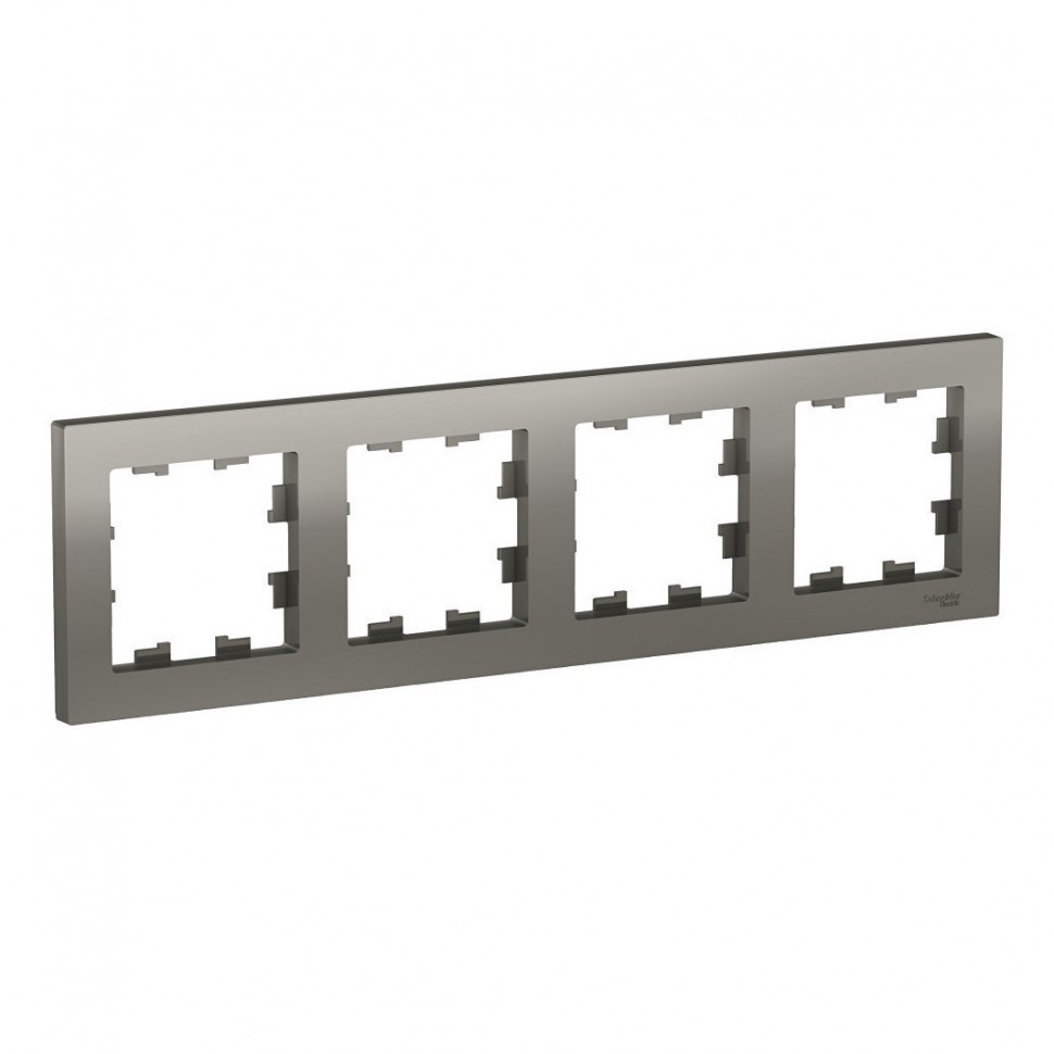 ATN000904 Рамка Systeme Electric Atlas Design на 4 поста сталь