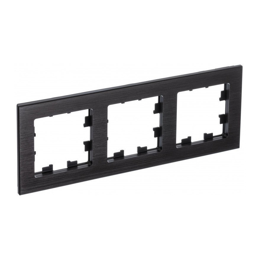 Рамка Systeme Electric Atlas Design Nature на 3 поста, оникс ATN312303