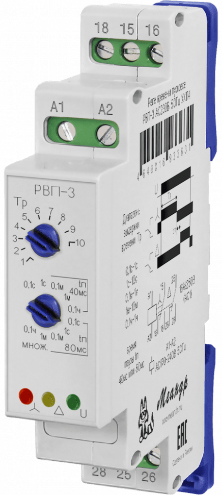 Реле времени РВП-3 AC230В УХЛ4 Меандр