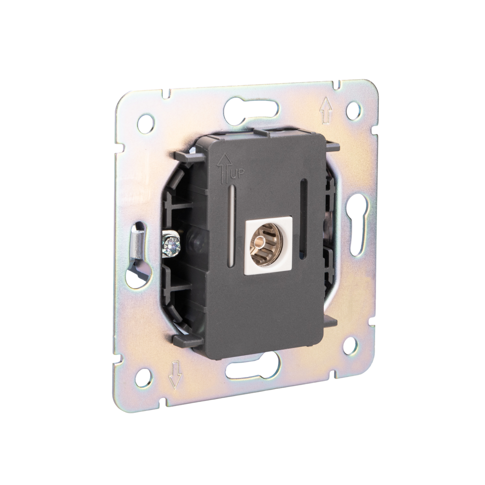 OTL Розетка антенная SAT, цвет белый матовый, IP-20, Vertus-Electro, арт. VE-OTL-14/1-W 