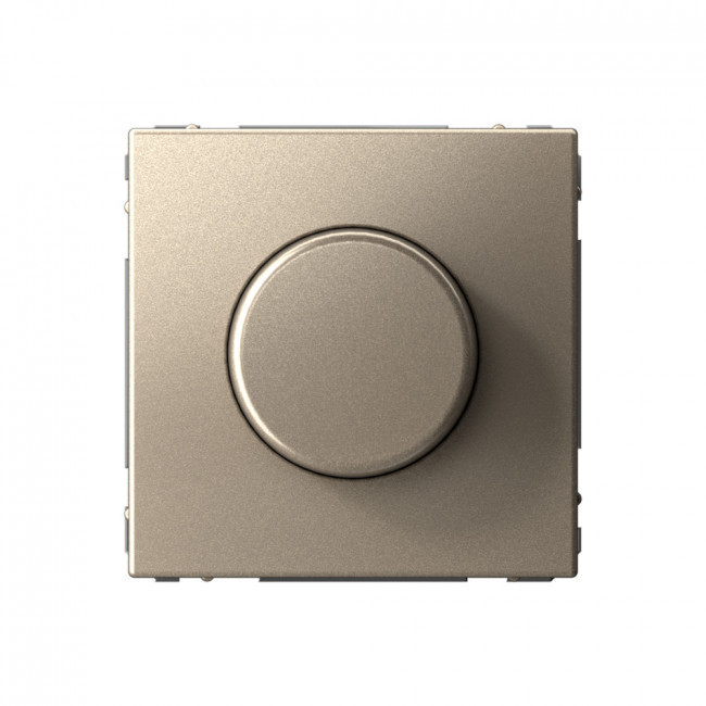 Светорегулятор (диммер) поворотно-нажимной LED, RC, 400 Вт Schneider Electric Art Gallery Шампань GAL000523
