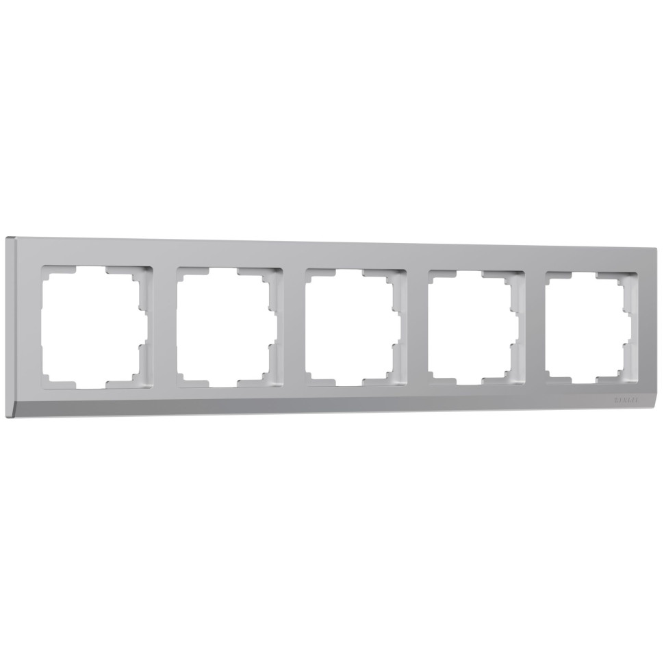 Рамка из поликарбоната на 5 постов Stark серебряный W0051806