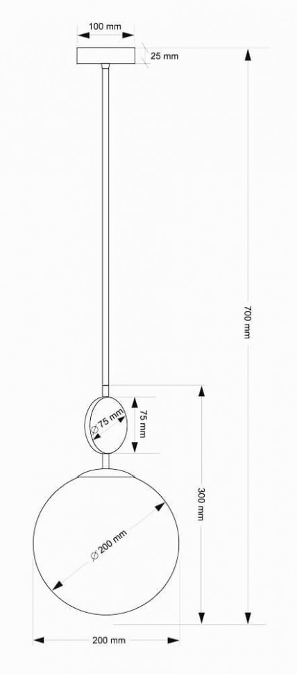 Подвесной светильник Kutek Dimaro DIM-ZW-1(N)200