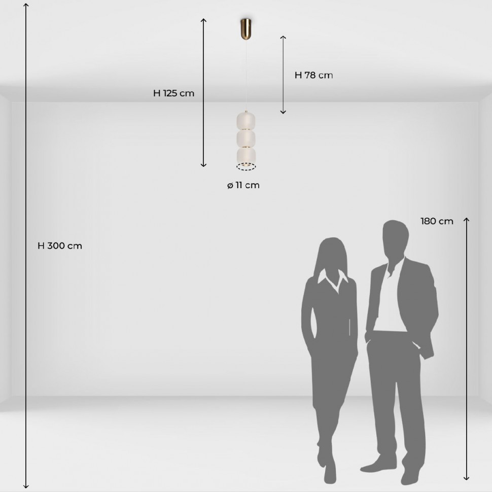 Подвесной светильник De Markt Мадлен 424017701