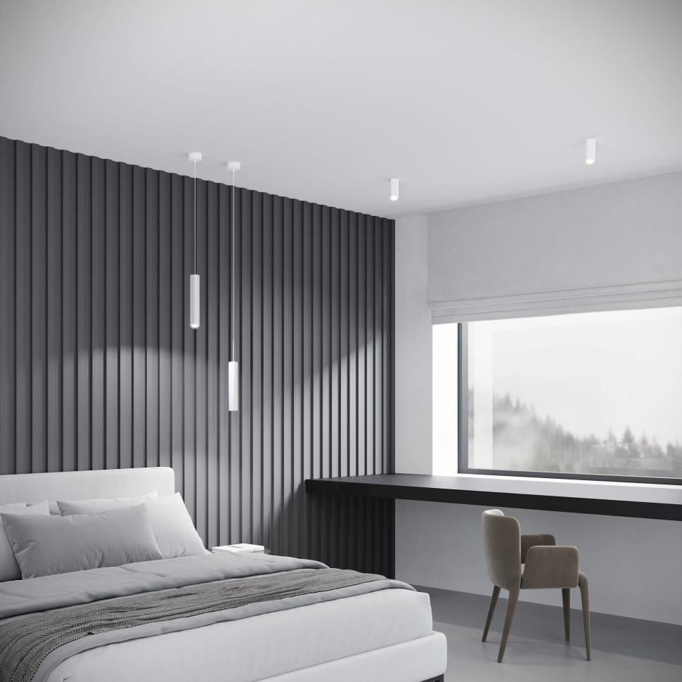 Светильник подвесной светодиодный Trio 12W 4000K  черный 50310 LED