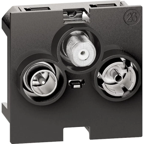 Механизм розетки телевизионной-радио-спутниковой TV-R-SAT 2 модуля. Bticino серия Living Now. K4210M2D 