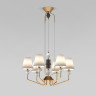 Умная люстра с декором из керамики 101012/6