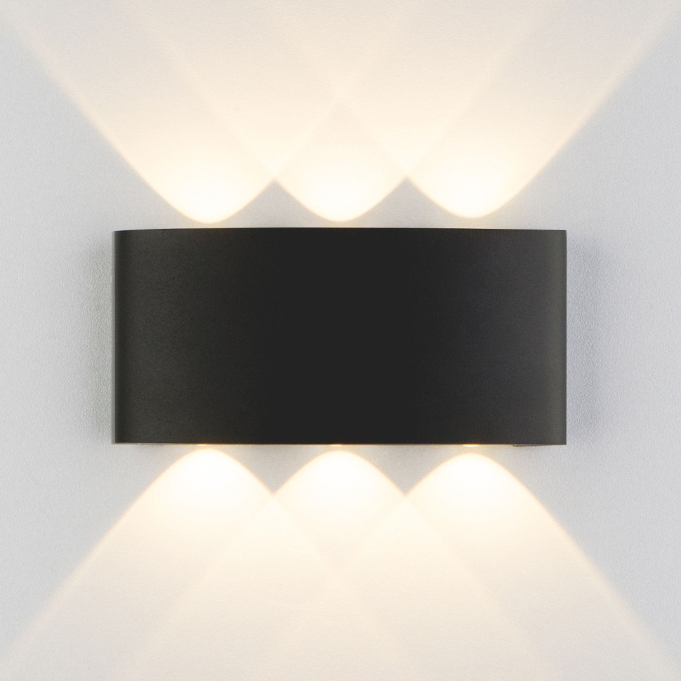 Пылевлагозащищенный светодиодный светильник Twinky Trio чёрный IP54 1551 Techno LED чёрный