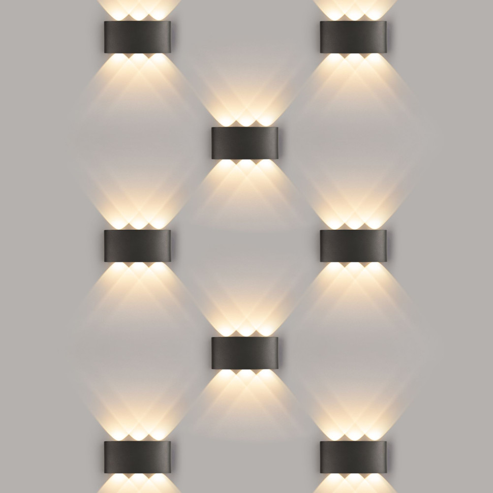 Пылевлагозащищенный светодиодный светильник Twinky Trio чёрный IP54 1551 Techno LED чёрный