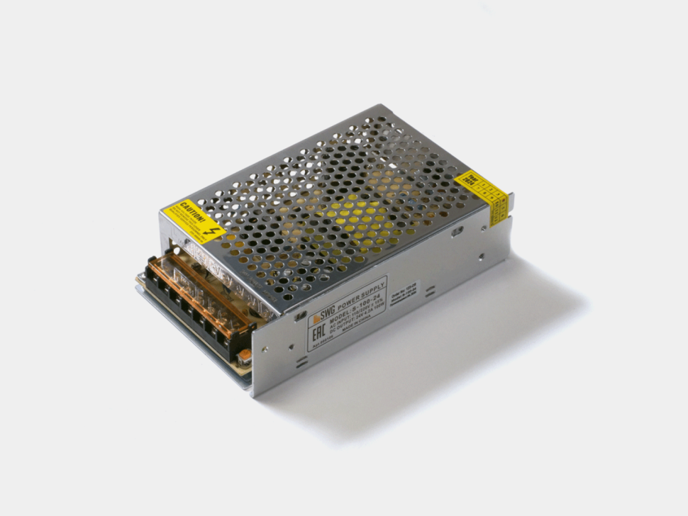  SWG Блок питания для светодиодных лент 24V 100W, S-100-24