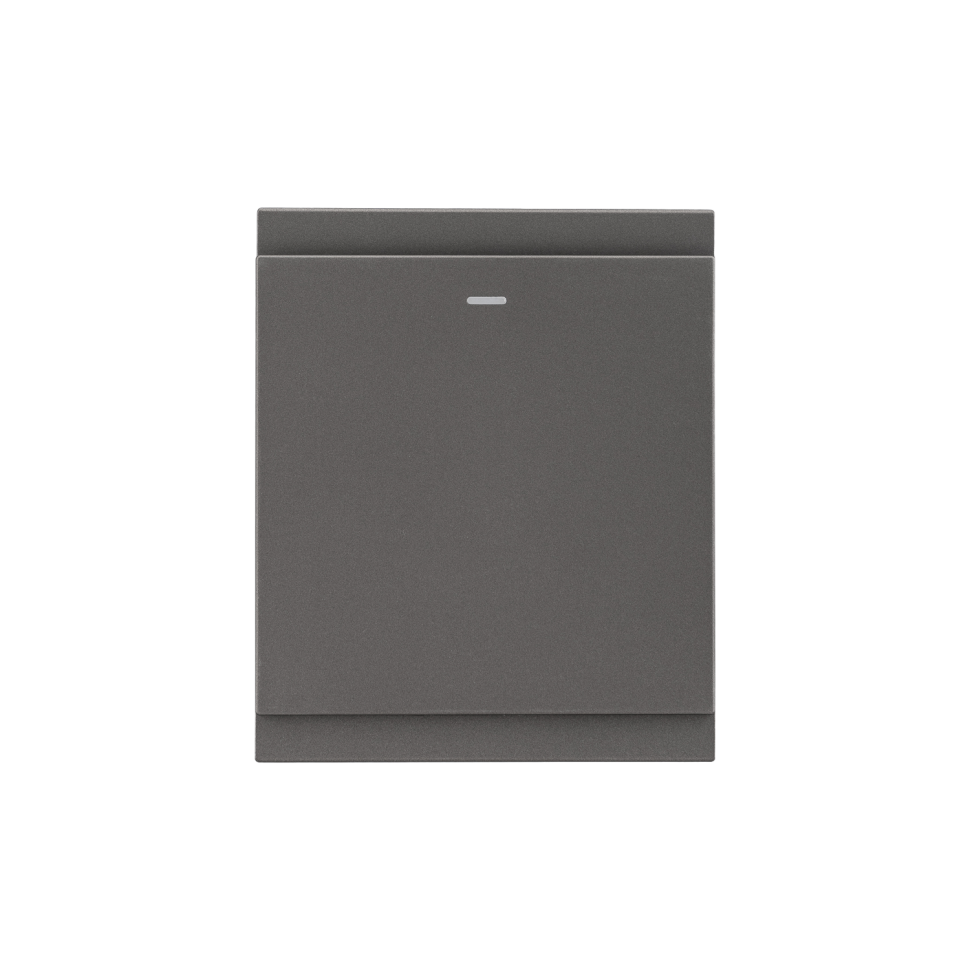 KRANZ SETE Выключатель с подсветкой 10А, 1 клавиша, графит KR-79-0714-3