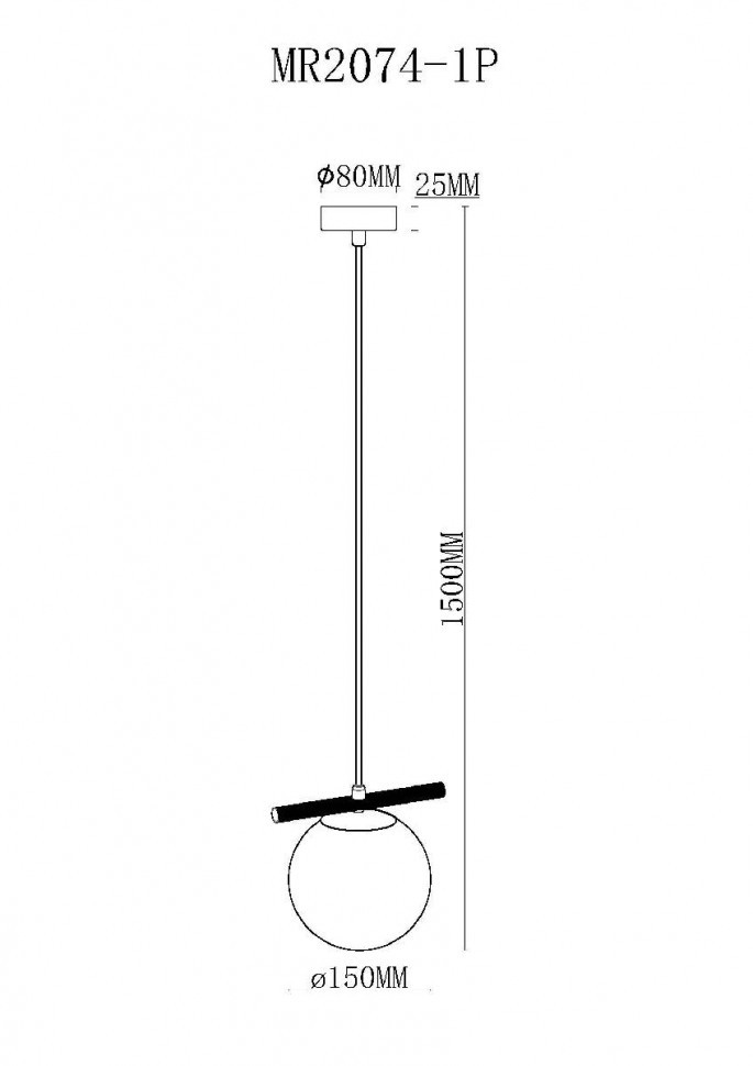 Подвесной светильник Myfar Francis MR2074-1P