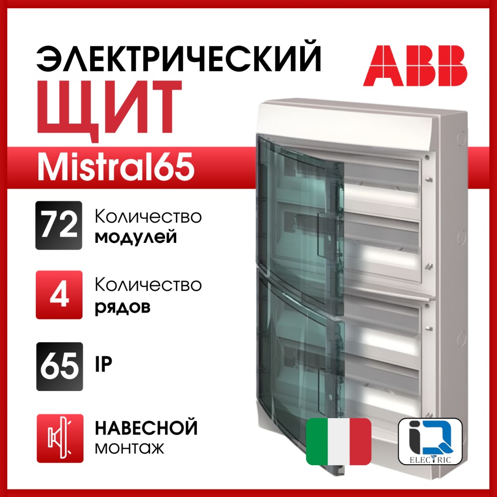 Бокс настенный 72М IP65 Mistral65