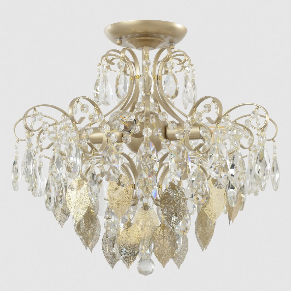 Потолочный светильник Crystal Lux ESMIRALDA PL4 GOLD