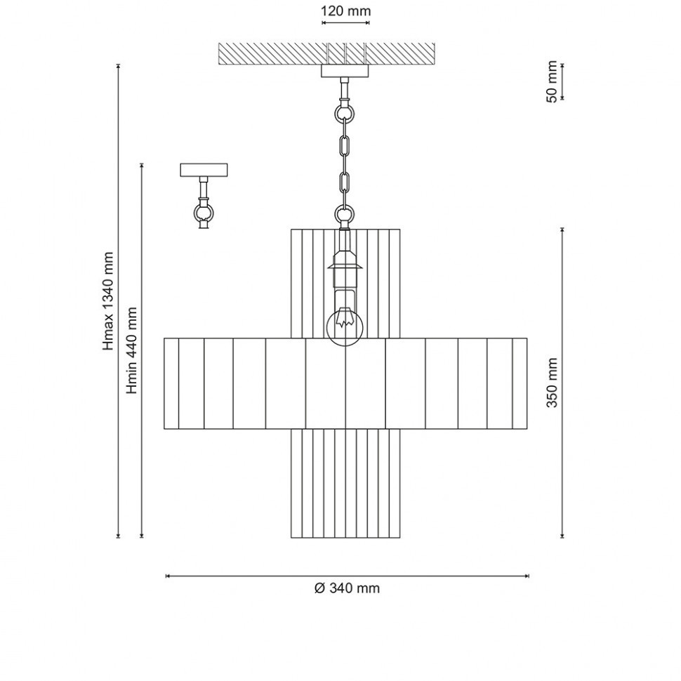 Подвесной светильник Lucia Tucci Industrial 1823.1