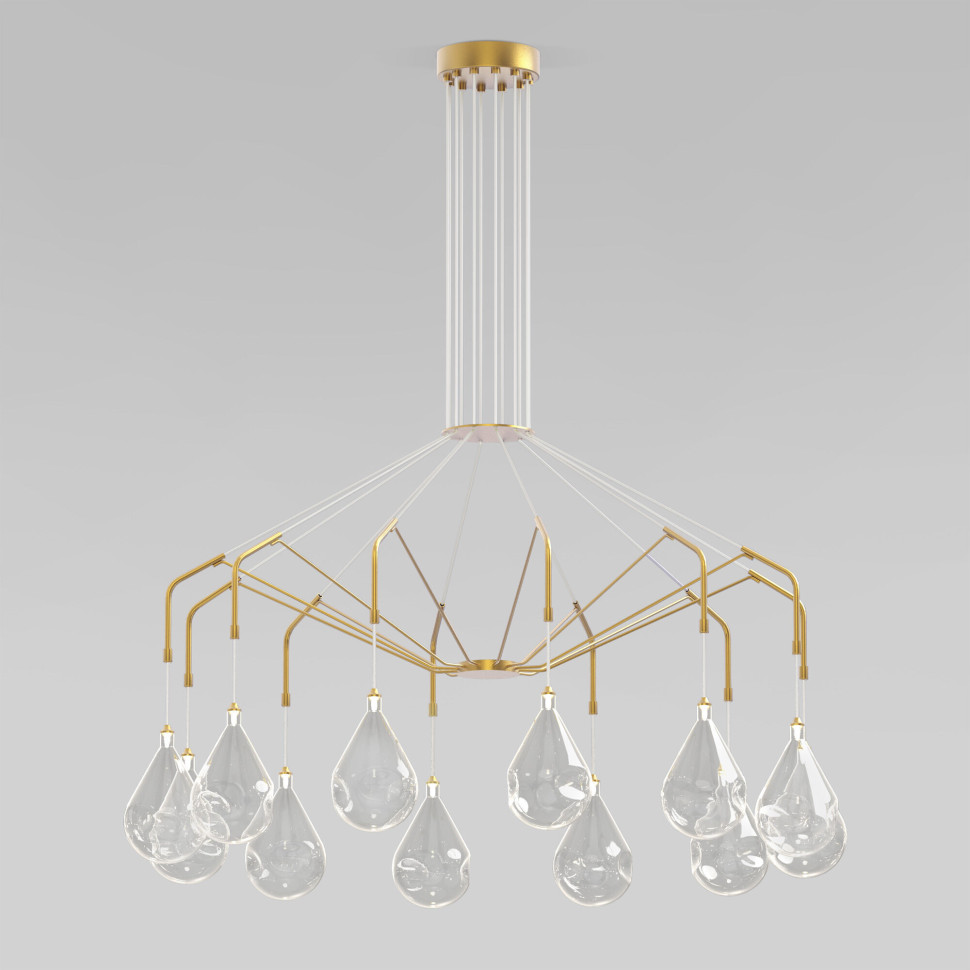 Умная подвесная люстра со стеклянными плафонами 201002/12