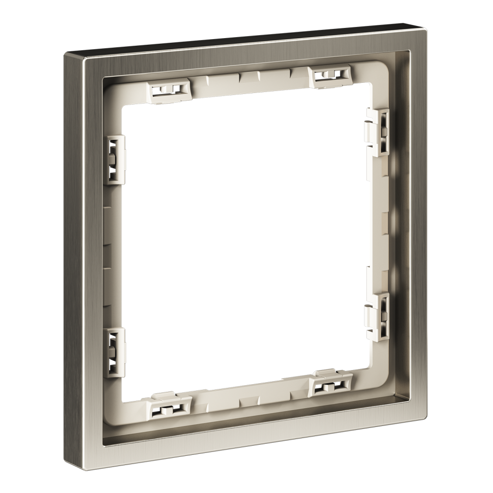 Рамка металлическая на 1 пост, S70 Metal (никель)