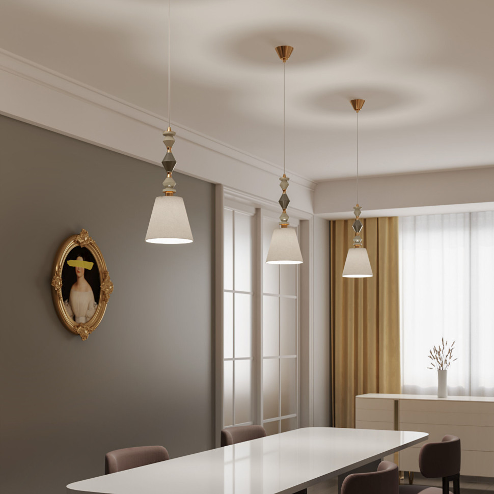 Подвесной светильник с керамикой 104012