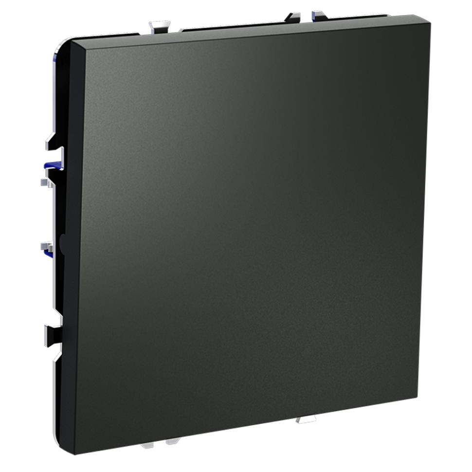 Перекрестный переключатель встраиваемый VOLTUM S70 одноклавишный 10А, (титан)