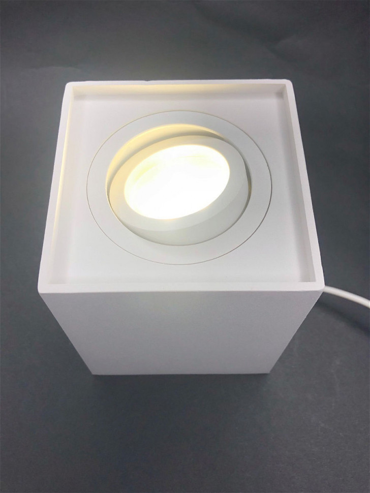 Накладной светильник Elvan NLS-507SQ/1-GU10-Wh