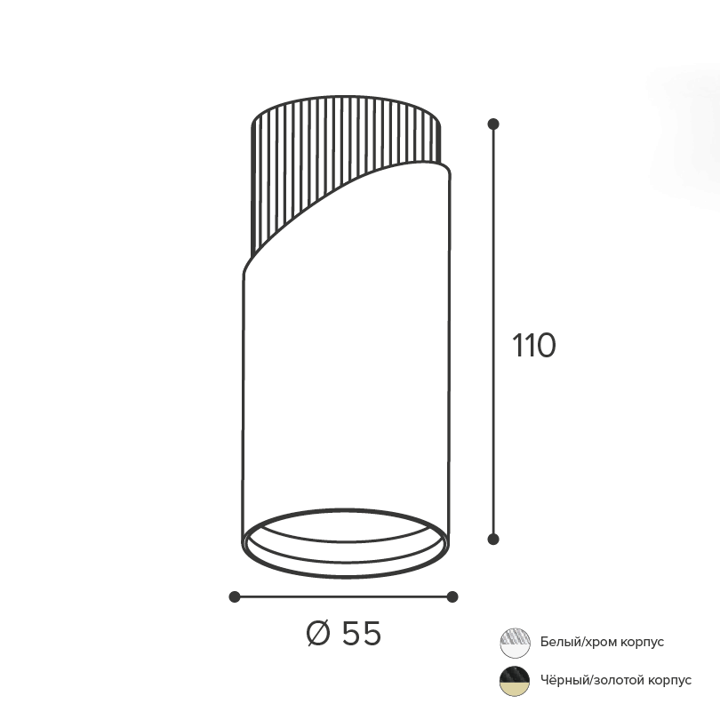 Накладной светильник Wolta Dolce WSL-GU10/06WCH