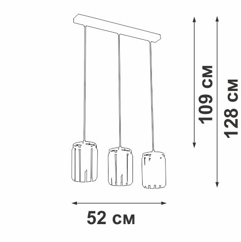 Подвесной светильник Vitaluce V5361-1/3S