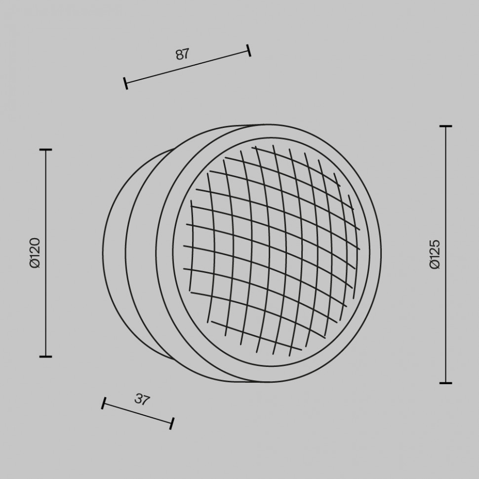 Настенный светильник  Maytoni Olo MOD493WL-L6BSK