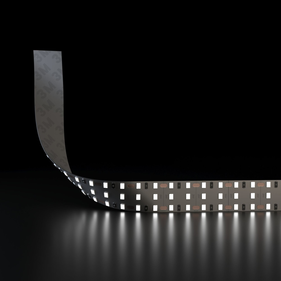 Лента светодиодная 360 LED 26 Вт IP20 трехрядная 3300К теплый белый, 5м 2835 24V 360Led 26W IP20