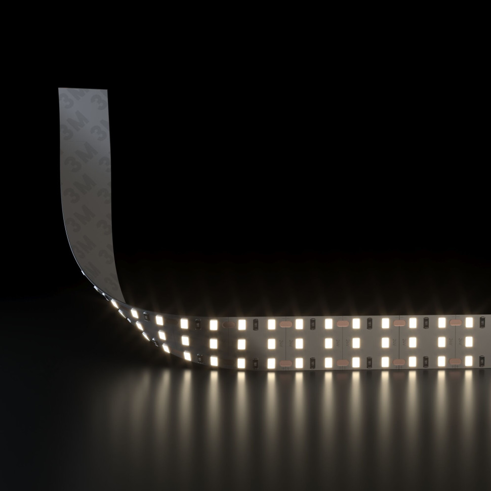 Лента светодиодная 360 LED 26 Вт IP20 трехрядная 3300К теплый белый, 5м 2835 24V 360Led 26W IP20