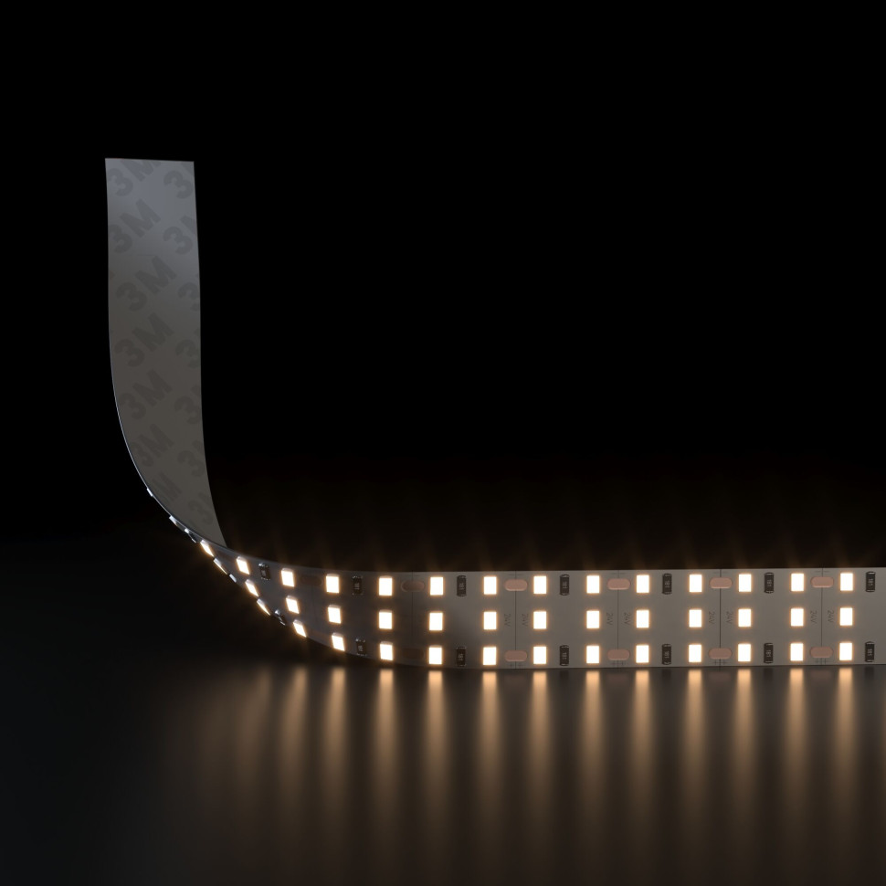 Лента светодиодная 360 LED 26 Вт IP20 трехрядная 3300К теплый белый, 5м 2835 24V 360Led 26W IP20