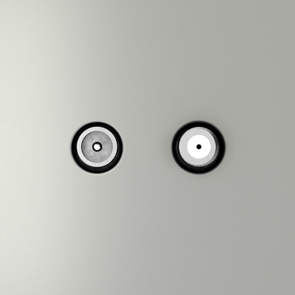 Розетка телевизионнная встраиваемая VOLTUM S70 оконечная TV+SAT, (сталь) VLS060405