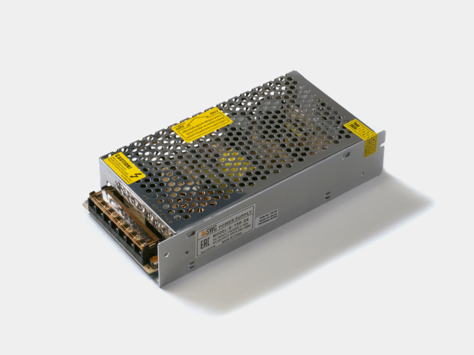  SWG Standard Блок питания IP20 для светодиодной ленты 24В 150Вт, S-150-24