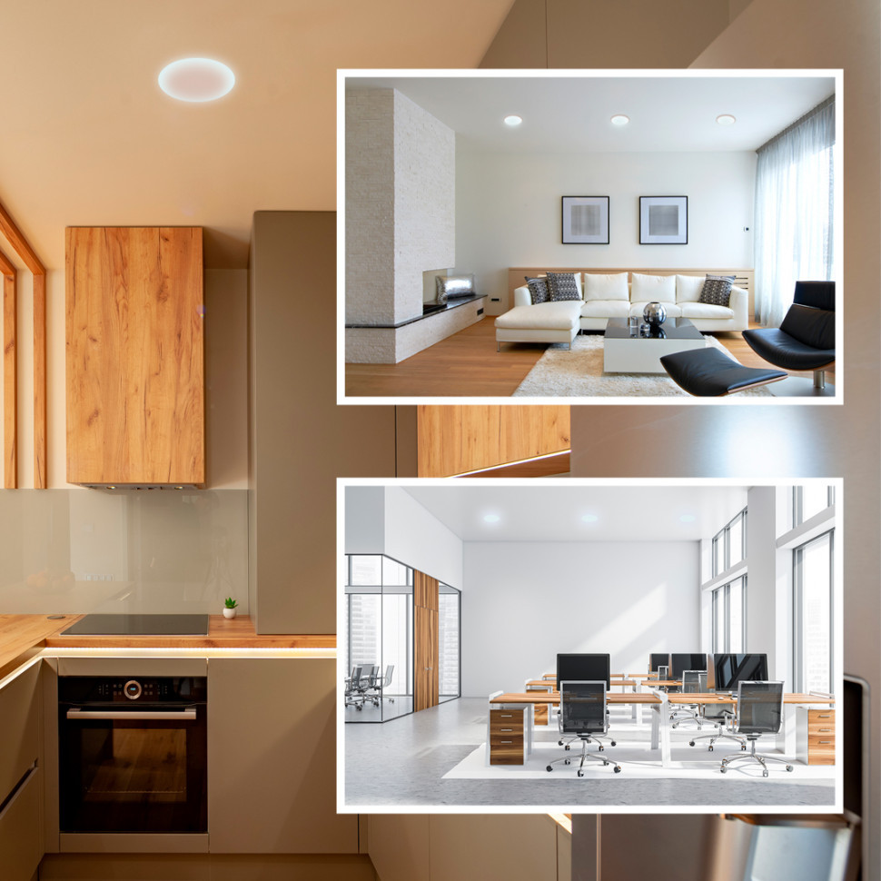 Встраиваемая светодиодная панель безрамочная Apeyron FLP 06-102