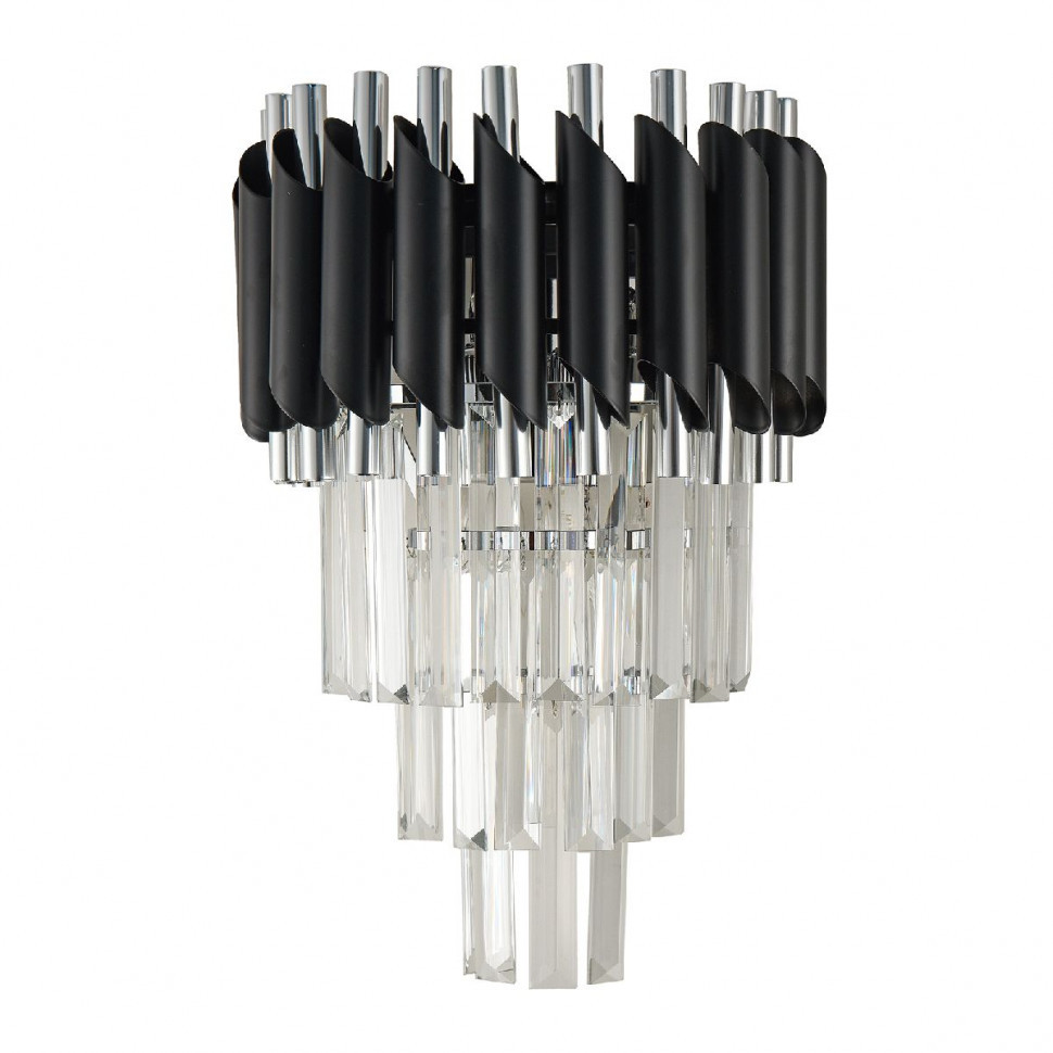 Настенный светильник Natali Kovaltseva DARIAN 76017/2W CHROME BLACK