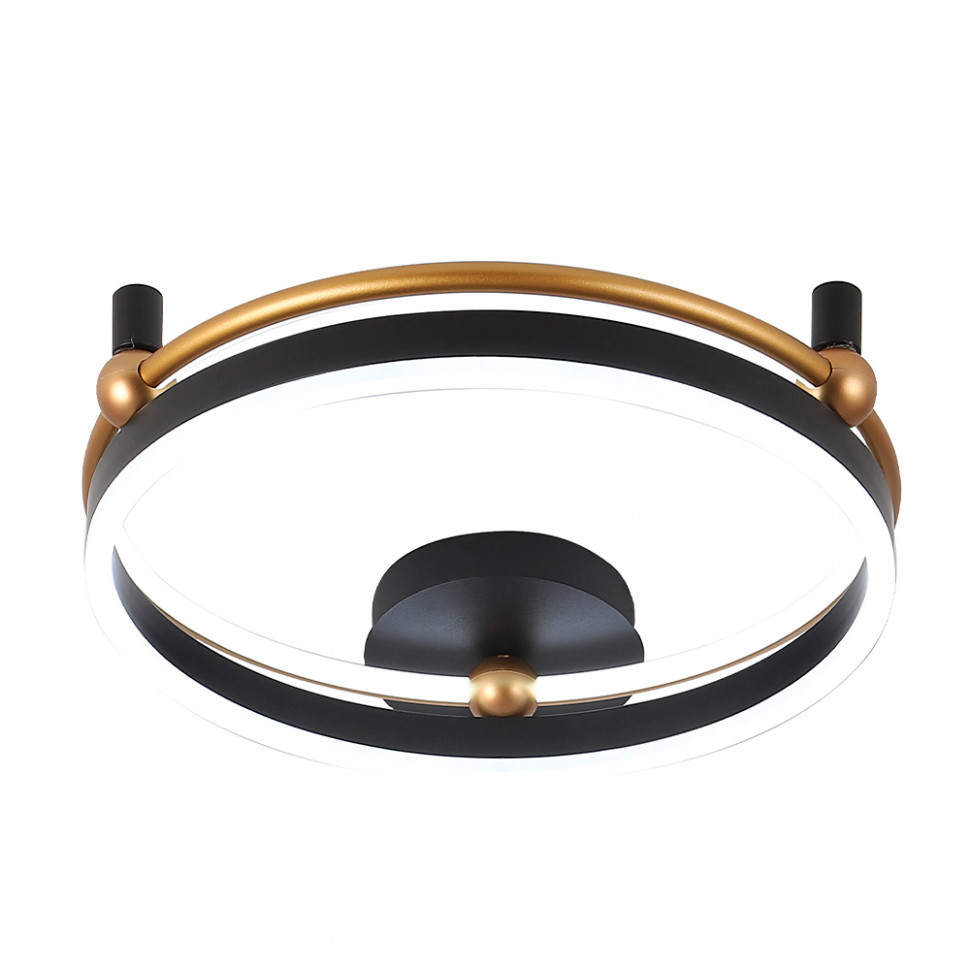 Потолочный светильник Crystal Lux FERNANDO PL48W LED BLACK/GOLD