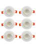 Встраиваемый светильник (6 шт.) Elvan VLS-111R-WH 6шт