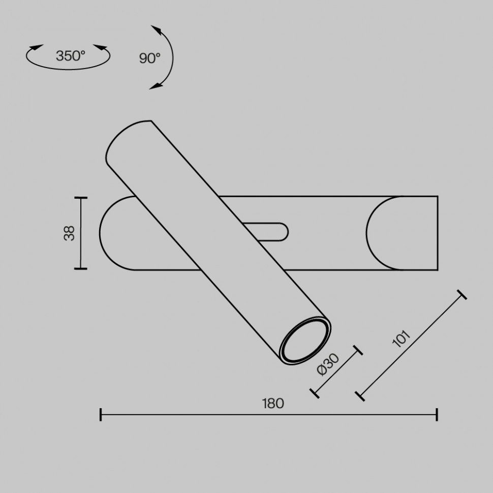 Настенный светильник  Maytoni Paradox MOD442WL-L8BS3K