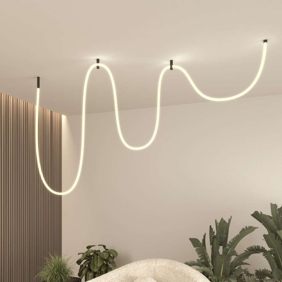 Гибкий неон 336 Led 12 Вт IP20 4200K Full light круглый дневной белый, 3 м 24V 12W 336Led 2835 IP20