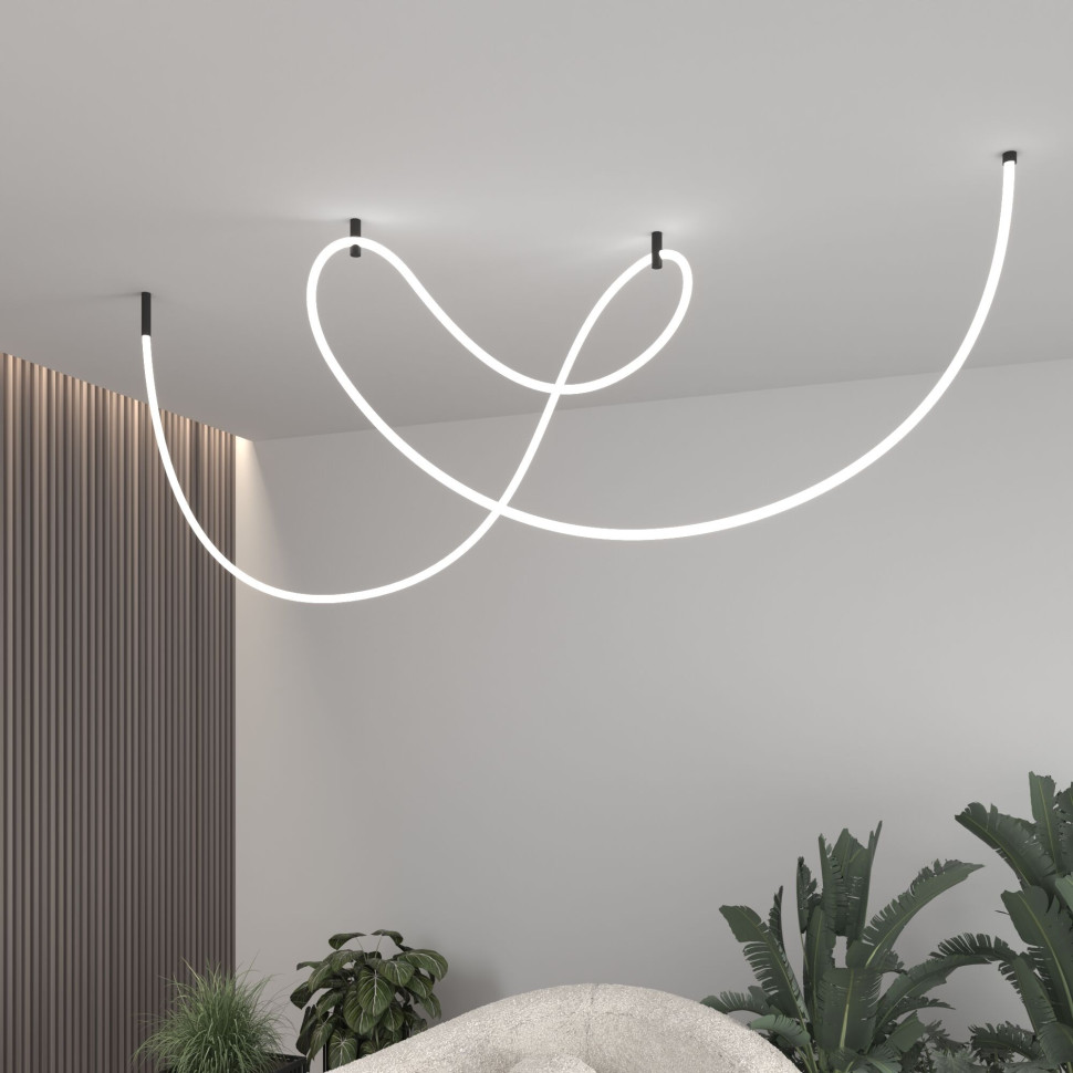 Гибкий неон 336 Led 12 Вт IP20 4200K Full light круглый дневной белый, 3 м 24V 12W 336Led 2835 IP20